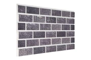 3D veggpaneler med svart og grått mursteindesign 10 stk EPS - Hus & oppussing - Bygg - Gulv, vegg & tak - Gulv & veggkledning - Veggpanel & panelplate