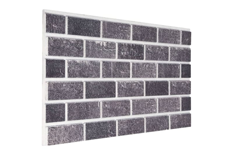 3D veggpaneler med svart og grått mursteindesign 10 stk EPS - Hus & oppussing - Bygg - Gulv, vegg & tak - Gulv & veggkledning - Veggpanel & panelplate