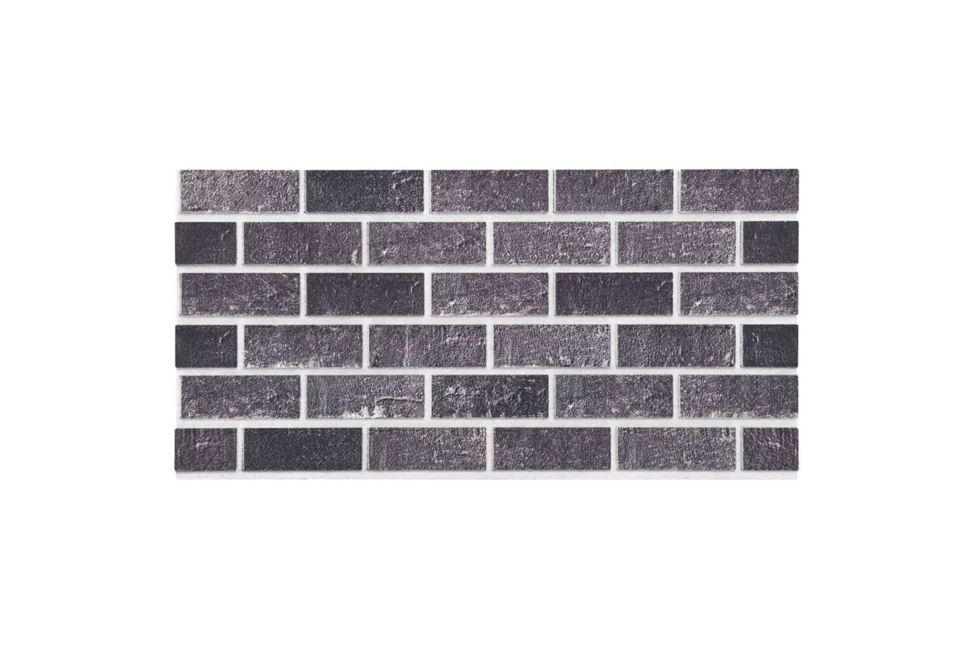 3D veggpaneler med svart og grått mursteindesign 10 stk EPS - Hus & oppussing - Bygg - Gulv, vegg & tak - Gulv & veggkledning - Veggpanel & panelplate