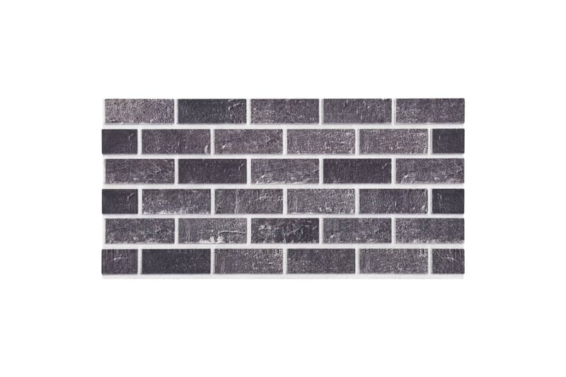 3D veggpaneler med svart og grått mursteindesign 10 stk EPS - Hus & oppussing - Bygg - Gulv, vegg & tak - Gulv & veggkledning - Veggpanel & panelplate