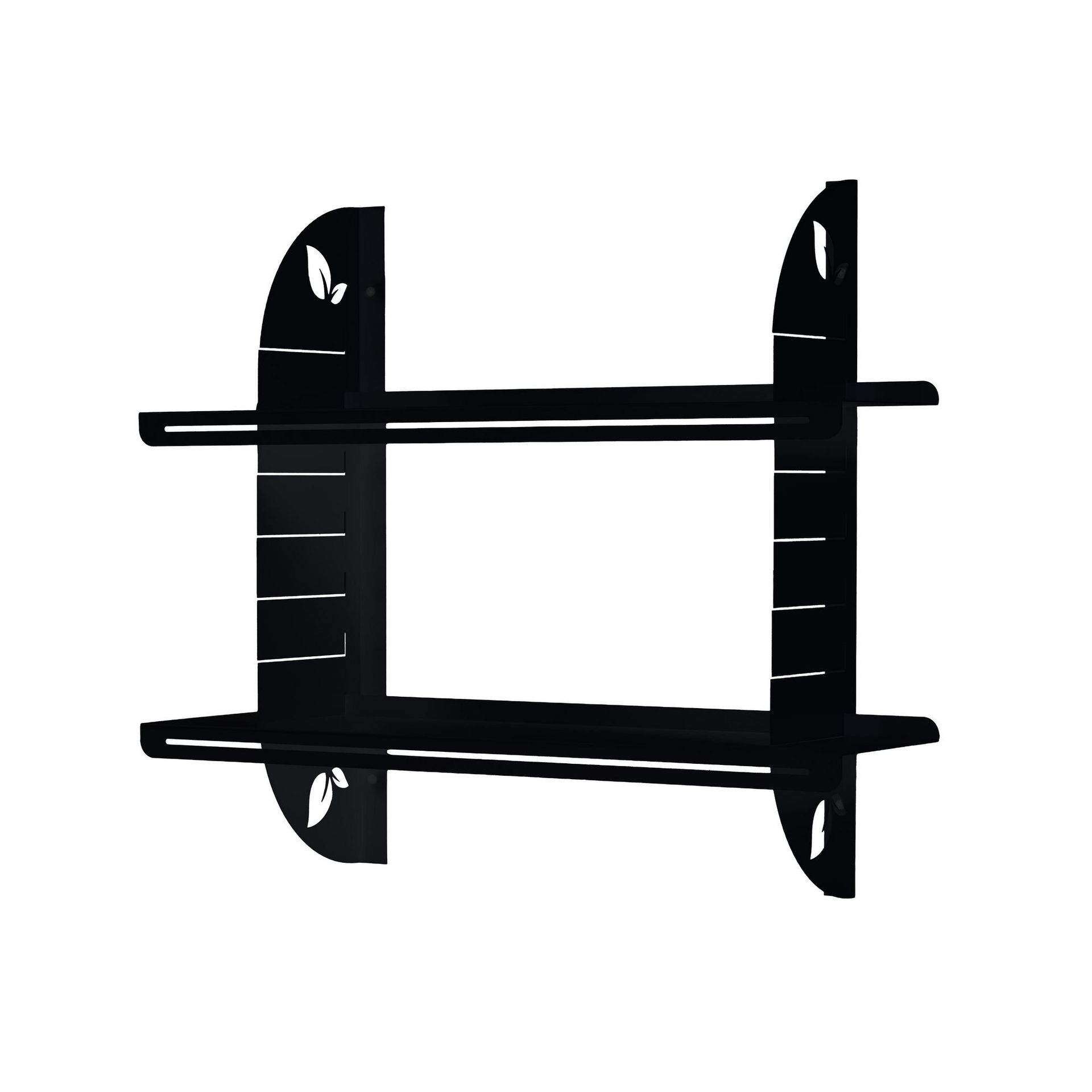 Clavor vegghylle 70 cm - Svart