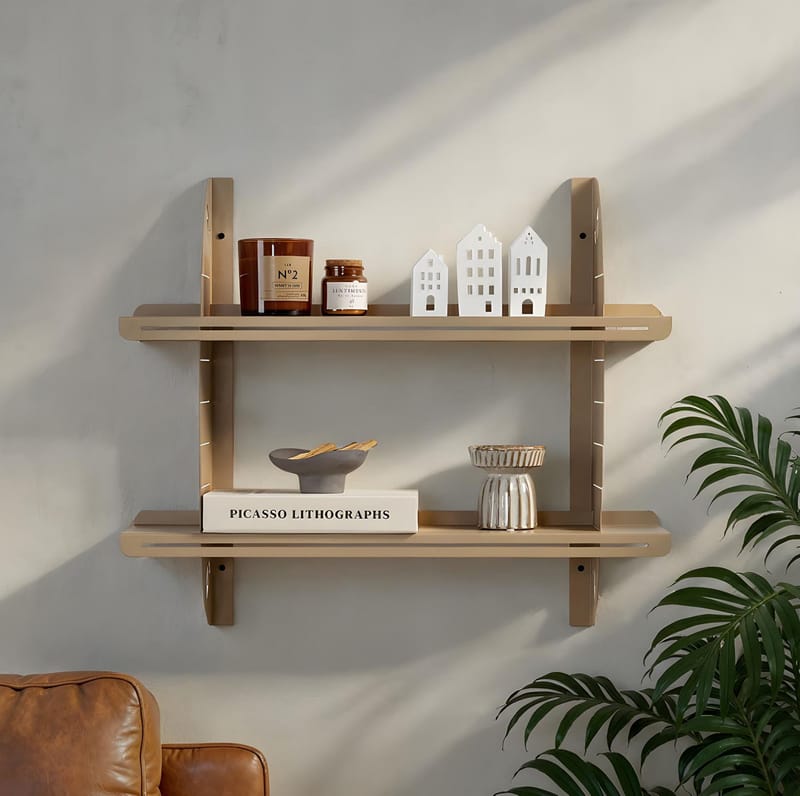 Clavor vegghylle 70 cm - Taupe - Oppbevaring - Hyller - Vegghylle