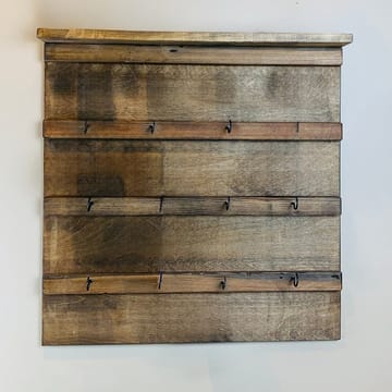 Dekorativ vegghylle i tre Hanah Home Rafity (55 x 55 x 7 cm) - Hus & oppussing - Bygg - Gulv, vegg & tak - Gulv & veggkledning - Veggplater