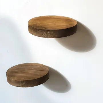 Dekorativ vegghylle i tre Hanah Home Rafte (12 x 1,9 x 12 cm) Modell tre hylle - Hus & oppussing - Bygg - Gulv, vegg & tak - Gulv & veggkledning - Veggplater