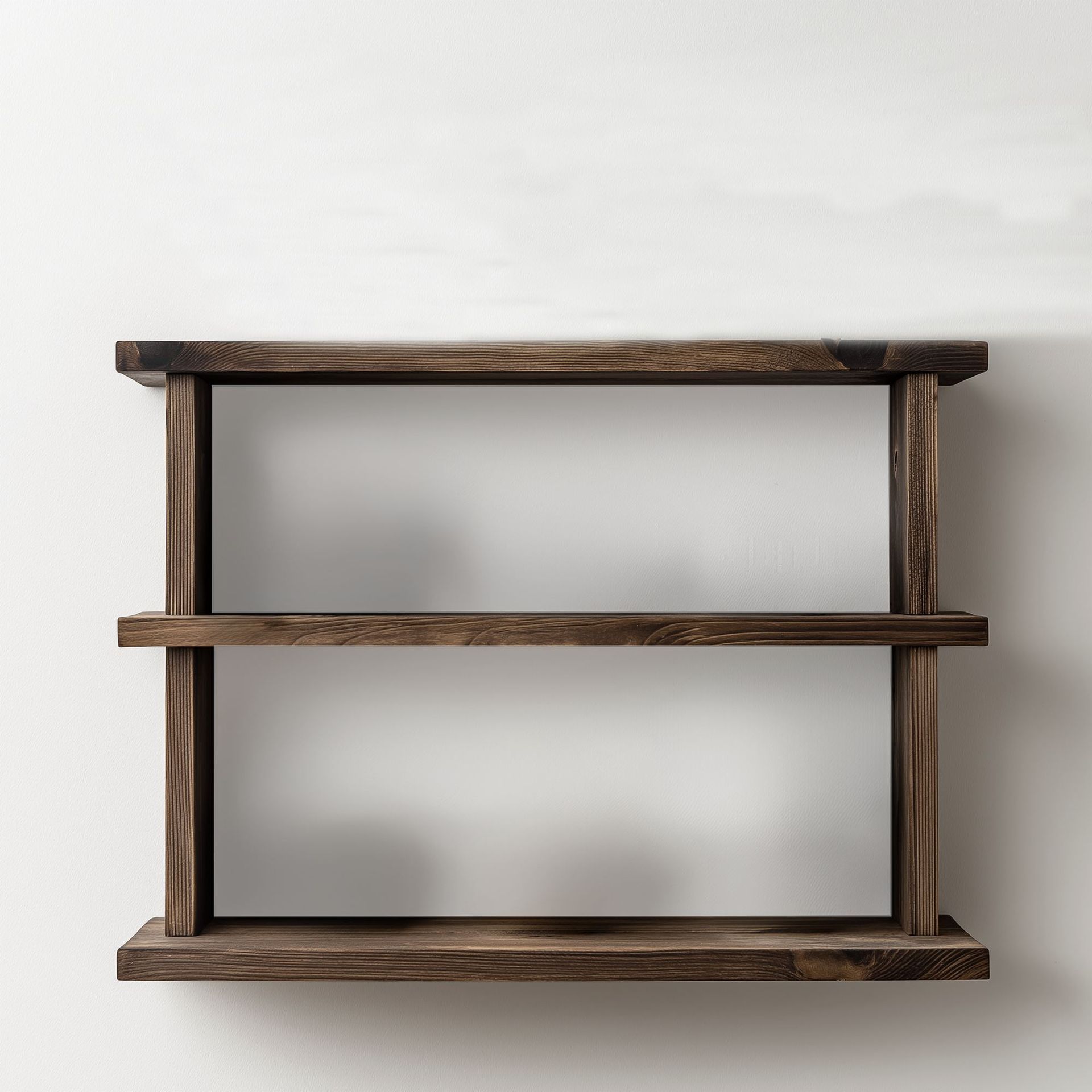Dekorativ vegghylle i tre Wallxpert Brano (40 x 50 x 14 cm) Tre - Tre