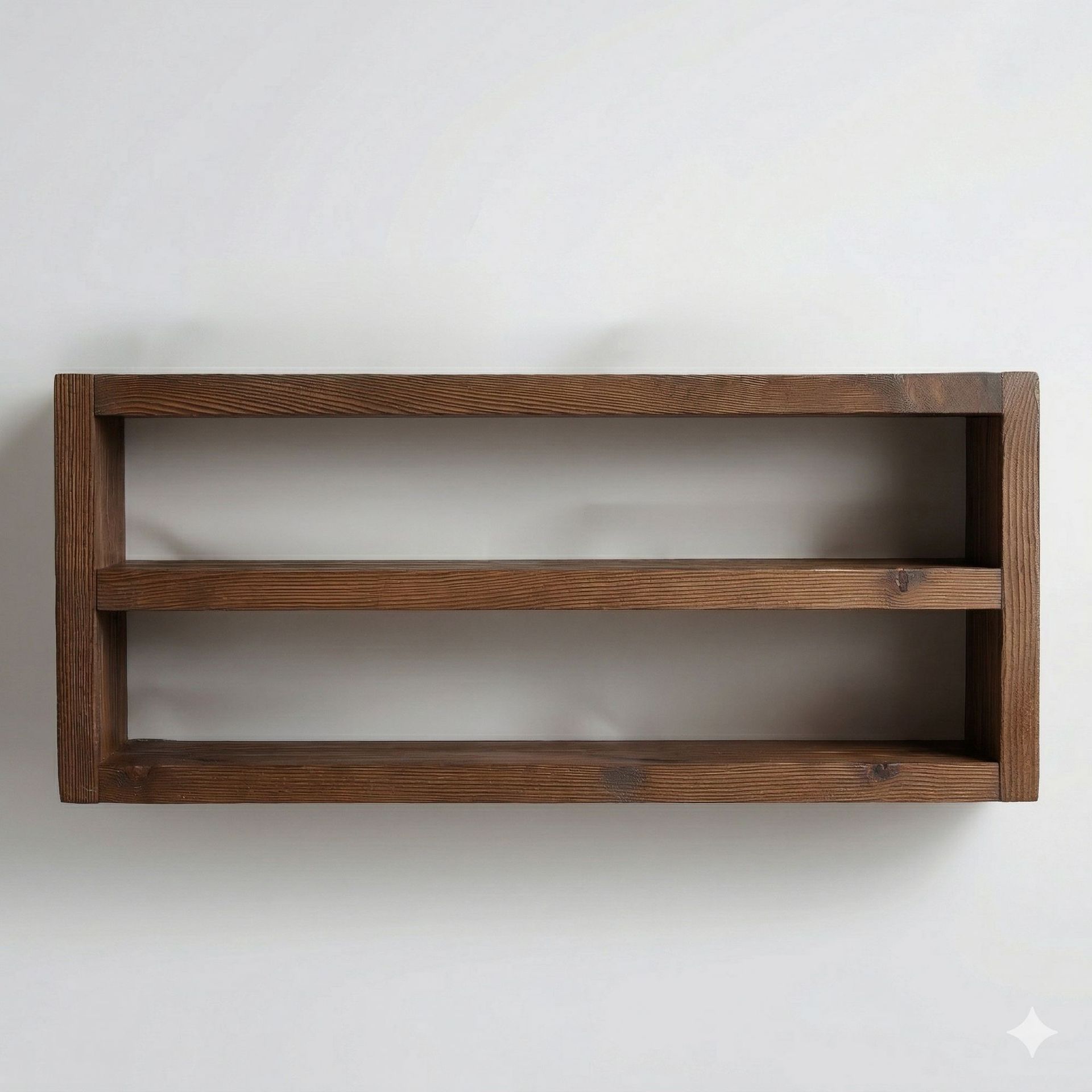 Dekorativ vegghylle i tre Wallxpert Cevo (40 x 20 x 7 cm) tre - Tre