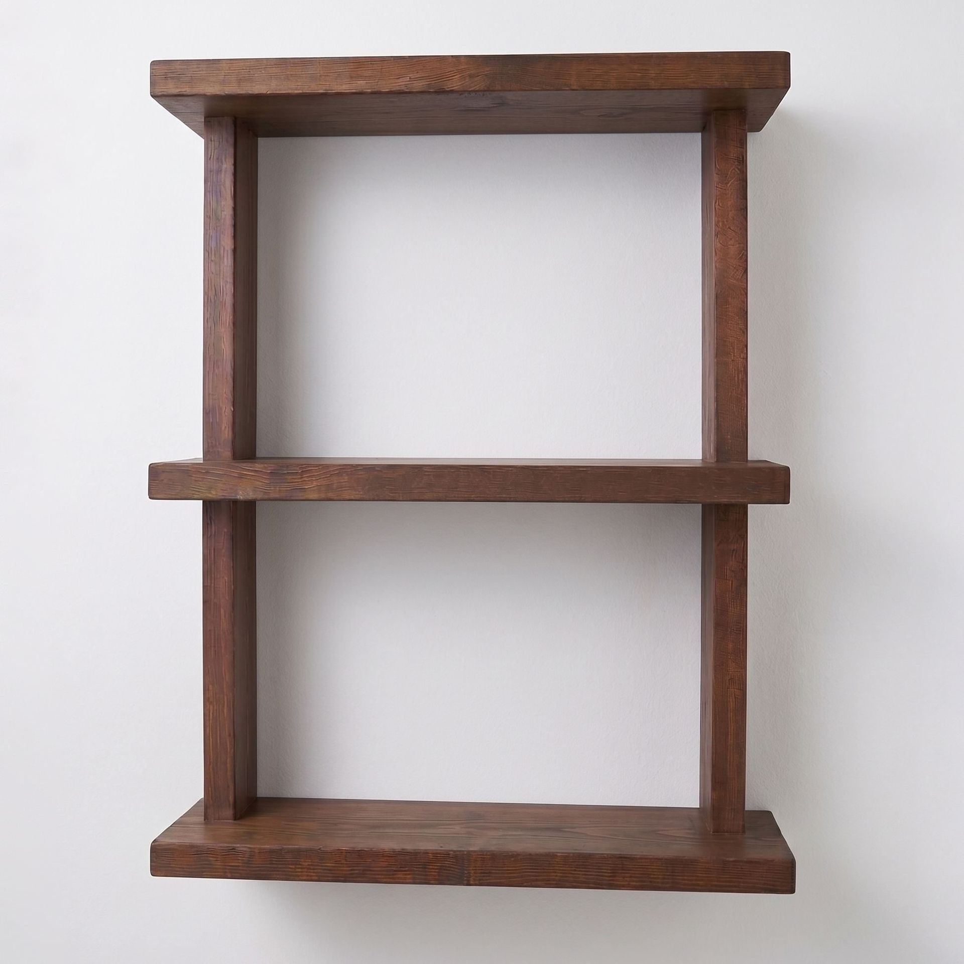 Dekorativ vegghylle i tre Wallxpert Cevo (50 x 40 x 14 cm) Tre - tre