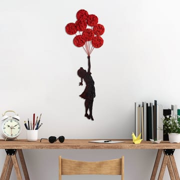 Dekorativt metallveggtilbehør Wallxpert Banksy (100 x 34 cm) RødSvart - Hus & oppussing - Bygg - Gulv, vegg & tak - Gulv & veggkledning - Veggplater