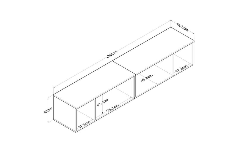 Ervon Veggbrett 243x243 cm - Hvit - Hus & oppussing - Bygg - Gulv, vegg & tak - Gulv & veggkledning - Veggplater