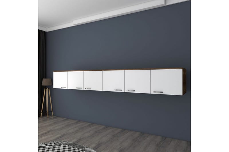 Ervon Veggbrett 243x243 cm - Valnøtt/Hvit - Hus & oppussing - Bygg - Gulv, vegg & tak - Gulv & veggkledning - Veggplater