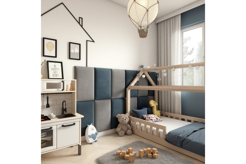 Quadratta Veggpanel 180x100 cm - Blå - Hus & oppussing - Bygg - Gulv, vegg & tak - Gulv & veggkledning - Veggplater