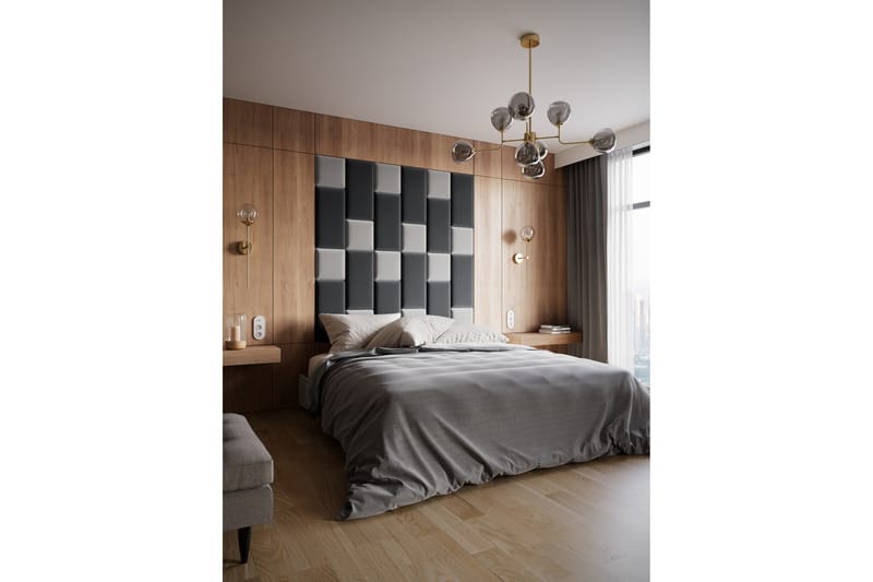 Quadratta Veggpanel 180x180 cm - Lys grå - Hus & oppussing - Bygg - Gulv, vegg & tak - Gulv & veggkledning - Veggplater