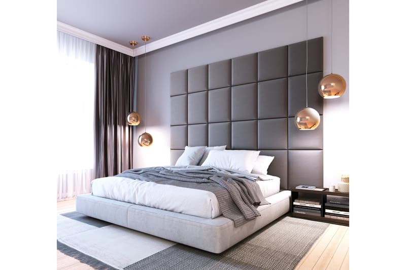 Quadratta Veggpanel 240x180 cm - Grå - Hus & oppussing - Bygg - Gulv, vegg & tak - Gulv & veggkledning - Veggplater