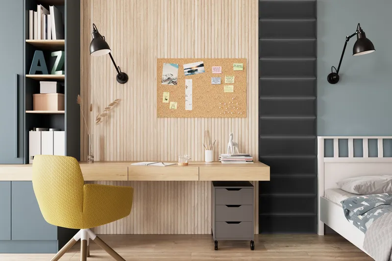 Quadratta Veggpanel 50x240 cm, Mørk grå