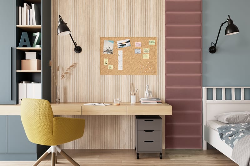 Quadratta Veggpanel 50x240 cm - Rosa - Hus & oppussing - Bygg - Gulv, vegg & tak - Gulv & veggkledning - Veggplater