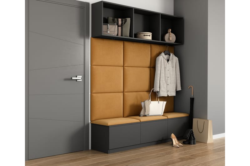 Quadratta Veggplate 180x160 cm - Gull - Hus & oppussing - Bygg - Gulv, vegg & tak - Gulv & veggkledning - Veggplater
