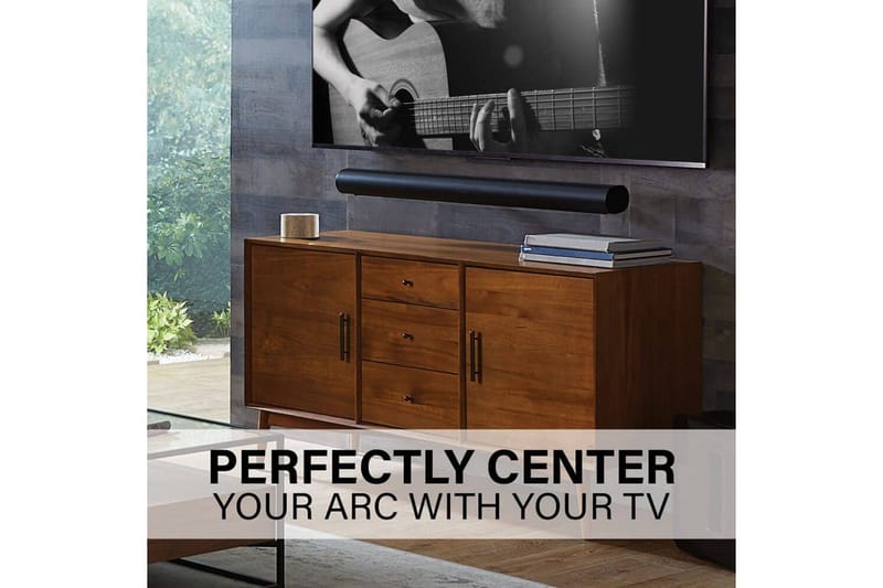 Veggfeste Sanus for Sonos Arc Soundbar - Hvit - Hus & oppussing - Bygg - Gulv, vegg & tak - Gulv & veggkledning - Veggplater