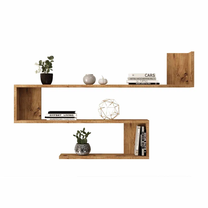 Vegghylle Skye Decor Nova Shelf (120 x 71,4 x 14,5 cm) Atlantisk furu, Atlantic Pine