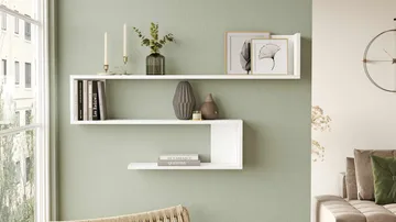 Vegghylle Skye Decor Nova Shelf (120 x 71,4 x 14,5 cm) Hvit - Hvit - Hus & oppussing - Bygg - Gulv, vegg & tak - Gulv & veggkledning - Veggplater