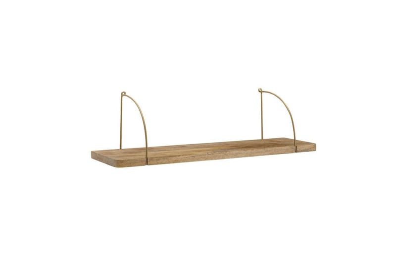 Vegghylle Wohnling massivt tre, metall hylle for oppheng, industriell loftstil 60 cm - 60 cm - Hus & oppussing - Bygg - Gulv, vegg & tak - Gulv & veggkledning - Veggplater