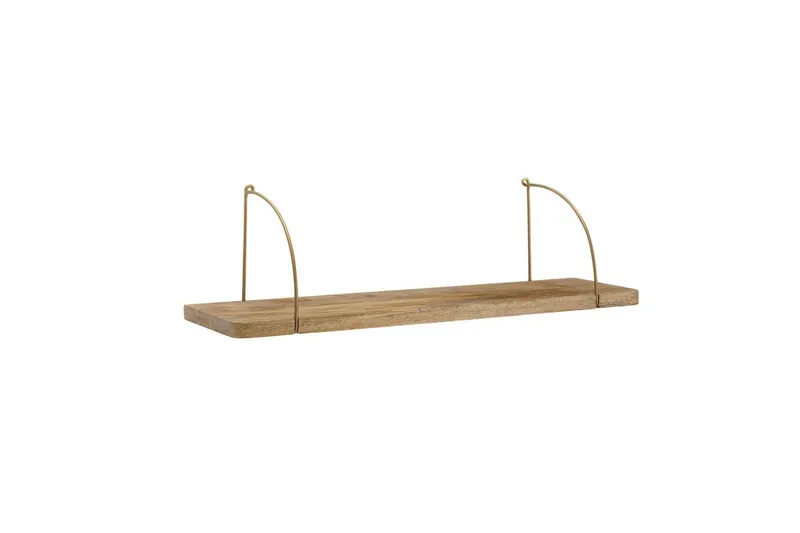 Vegghylle Wohnling massivt tre, metall hylle for oppheng, industriell loftstil 80 cm - 80 cm - Hus & oppussing - Bygg - Gulv, vegg & tak - Gulv & veggkledning - Veggplater