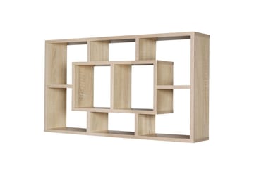 Vegghylle Wohnling PAOLA melaminbelagt MDF, oppbevaringshylle, veggmontert, moderne stil Sonoma - Sonoma - Oppbevaring - Hyller - Vegghylle