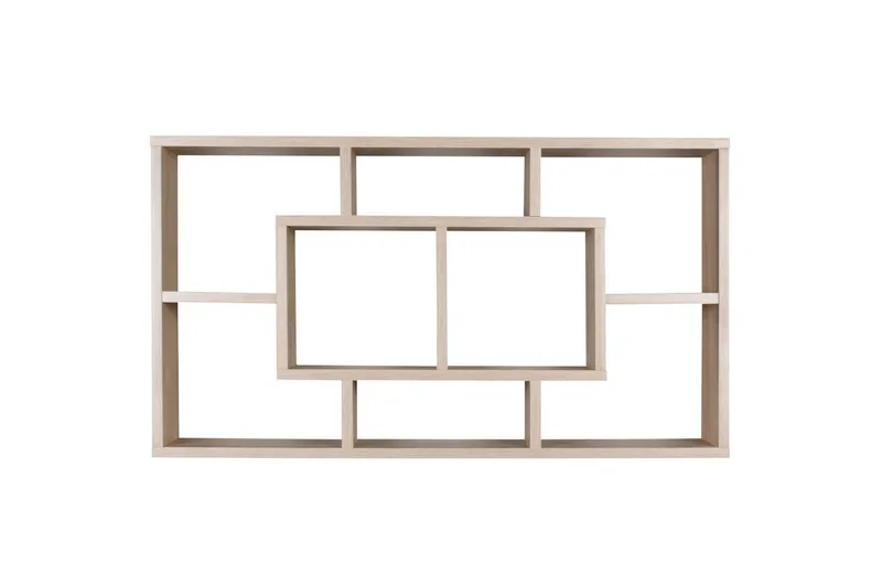 Vegghylle Wohnling PAOLA melaminbelagt MDF, oppbevaringshylle, veggmontert, moderne stil Sonoma - Sonoma - Oppbevaring - Hyller - Vegghylle