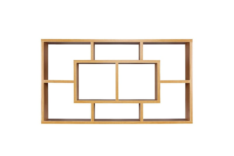 Vegghylle Wohnling PAOLA melaminbelagt MDF, oppbevaringshylle, veggmontert, moderne stil Bøk - Bøk - Hus & oppussing - Bygg - Gulv, vegg & tak - Gulv & veggkledning - Veggplater
