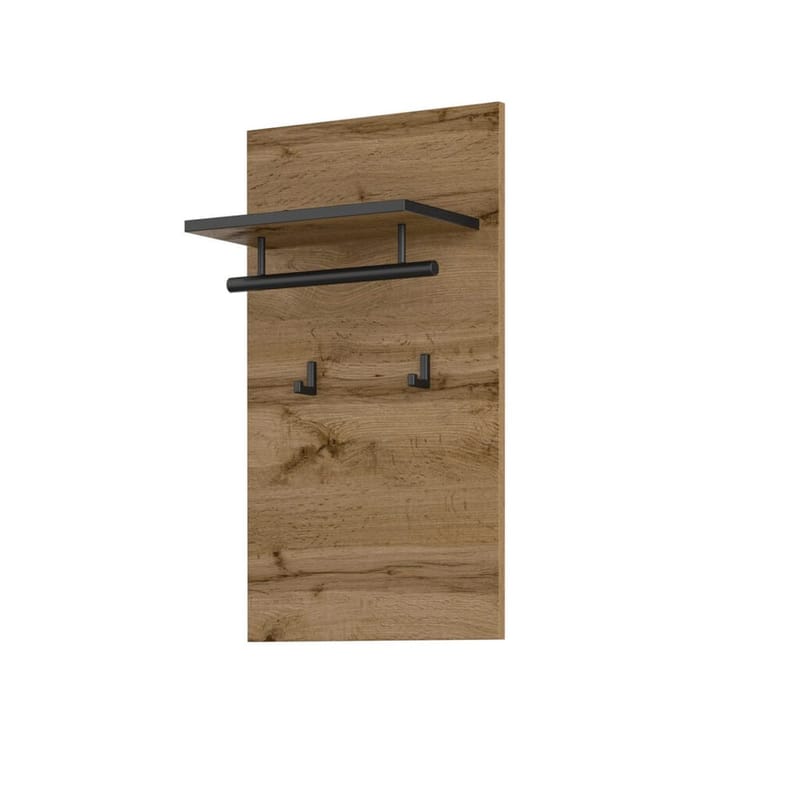 Veggpanel Kryss med kroker, Wotan eik