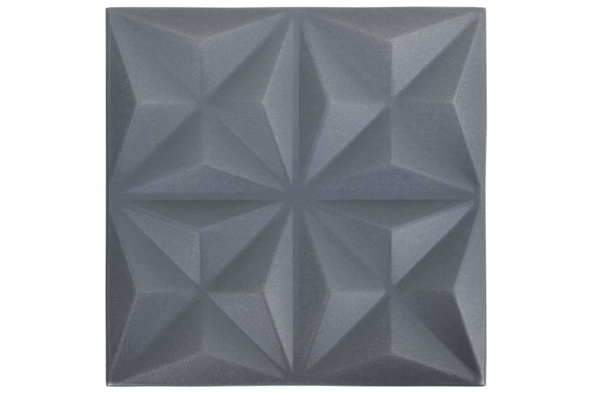 3D-veggpaneler 48 stk 50x50 cm origami grå 12 m² - Grå - Hus & oppussing - Bygg - Gulv, vegg & tak - Gulv & veggkledning - Veggpanel & panelplate
