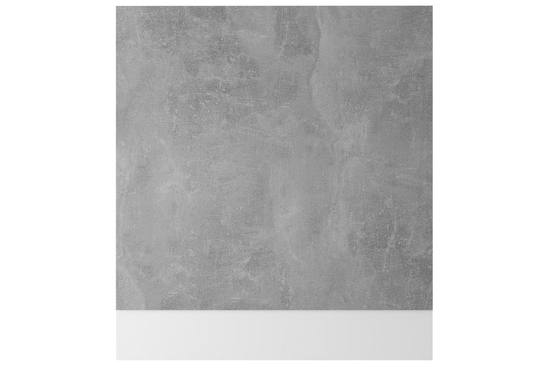 Oppvaskmaskinspanel betonggrå 59,5x3x67 cm sponplate - Grå - Hus & oppussing - Bygg - Gulv, vegg & tak - Gulv & veggkledning - Veggpanel & panelplate