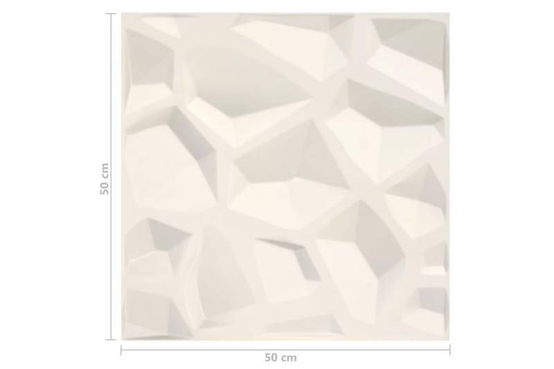 Veggpaneler 12 stk 3D 0,5x0,5 m 3 m² - Hus & oppussing - Bygg - Gulv, vegg & tak - Gulv & veggkledning - Veggpanel & panelplate