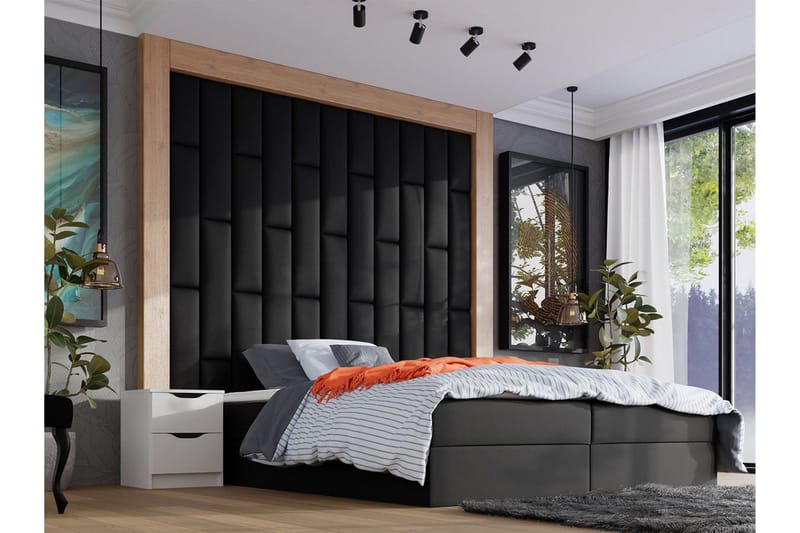 Zaratuz Väggpanel 20x80 cm Black - Hus & oppussing - Bygg - Gulv, vegg & tak - Gulv & veggkledning - Veggpanel & panelplate