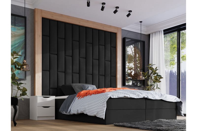 Zaratuz Väggpanel 20x80 cm Black - Hus & oppussing - Bygg - Gulv, vegg & tak - Gulv & veggkledning - Veggpanel & panelplate