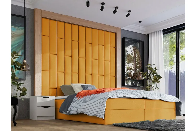 Zaratuz Väggpanel 20x80 cm Mustard yellow - Hus & oppussing - Bygg - Gulv, vegg & tak - Gulv & veggkledning - Veggpanel & panelplate