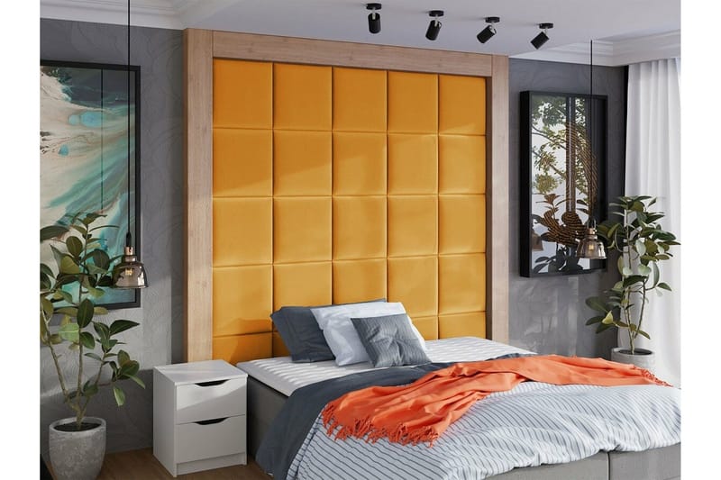 Zaratuz Väggpanel 42x42 cm Yellow - Hus & oppussing - Bygg - Gulv, vegg & tak - Gulv & veggkledning - Veggpanel & panelplate