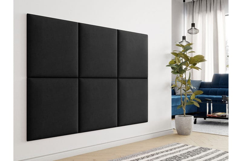 Zaratuz Väggpanel 60x60 cm Black - Hus & oppussing - Bygg - Gulv, vegg & tak - Gulv & veggkledning - Veggpanel & panelplate