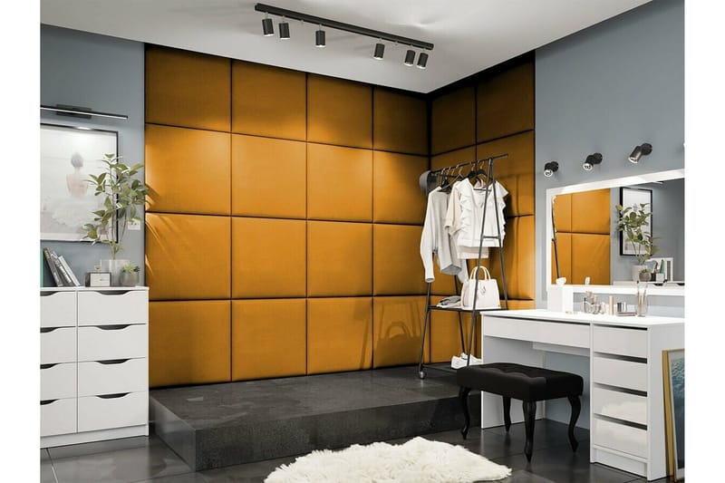 Zaratuz Väggpanel 60x60 cm Dark yellow - Hus & oppussing - Bygg - Gulv, vegg & tak - Gulv & veggkledning - Veggpanel & panelplate