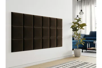 Zaratuz Veggpanel 30x30 cm - Mørkebrun - Hus & oppussing - Bygg - Gulv, vegg & tak - Gulv & veggkledning - Veggpanel & panelplate