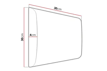 Zaratuz Veggpanel 30x30 cm - Mørkebrun - Hus & oppussing - Bygg - Gulv, vegg & tak - Gulv & veggkledning - Veggpanel & panelplate