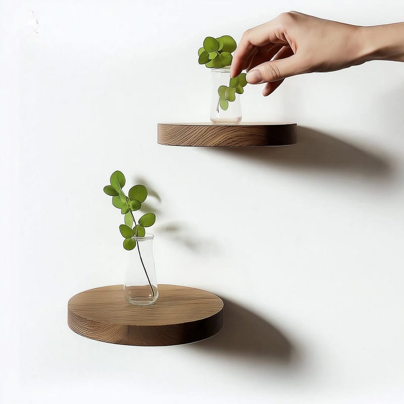 Decorative Wooden Wall Shelf Hanah Home - Hus & oppussing - Bygg - Gulv, vegg & tak - Gulv & veggkledning - Veggplater