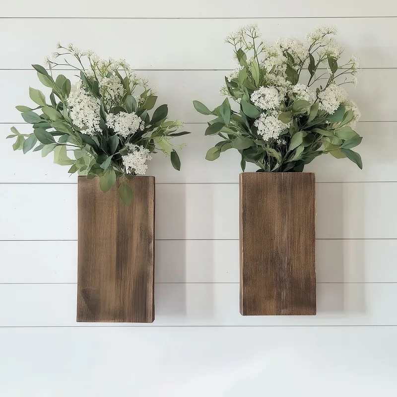 Decorative Wooden Wall Shelf Hanah Home - Hus & oppussing - Bygg - Gulv, vegg & tak - Gulv & veggkledning - Veggplater