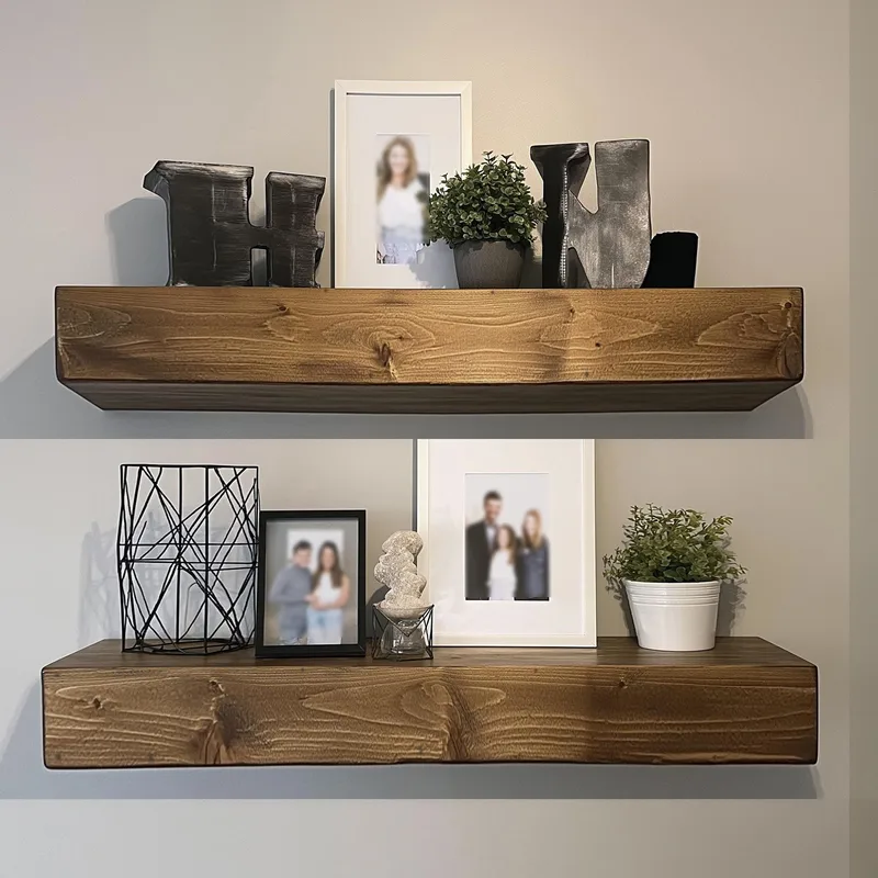 Decorative Wooden Wall Shelf Hanah Home - Hus & oppussing - Bygg - Gulv, vegg & tak - Gulv & veggkledning - Veggplater