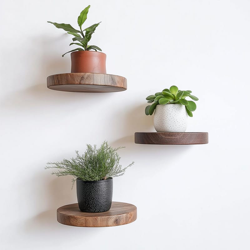 Decorative Wooden Wall Shelf Hanah Home - Hus & oppussing - Bygg - Gulv, vegg & tak - Gulv & veggkledning - Veggplater