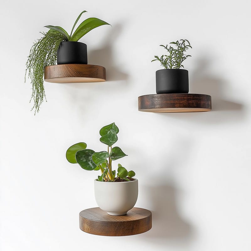 Decorative Wooden Wall Shelf Hanah Home - Hus & oppussing - Bygg - Gulv, vegg & tak - Gulv & veggkledning - Veggplater
