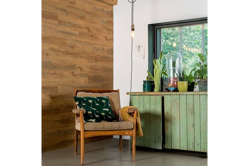 WallArt Treplanker GL-WA29 30 stk gjenvunnet eik rustbrun - Brun - Hus & oppussing - Bygg - Gulv, vegg & tak - Gulv & veggkledning - Veggplater