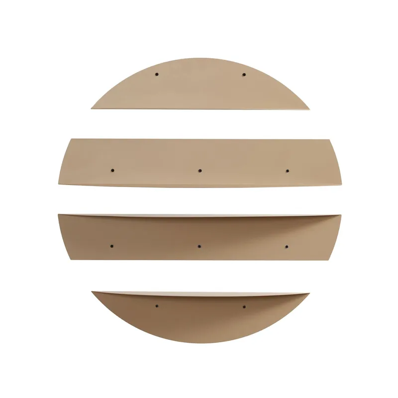 Zalvenn vegghylle 76 cm rund, Taupe