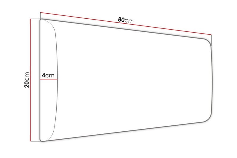 Zaratuz Veggpanel 20x80 cm - Svart - Veggpanel & panelplate