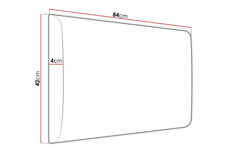 Zaratuz Veggpanel 42x84 cm - Gul - Veggpanel & panelplate