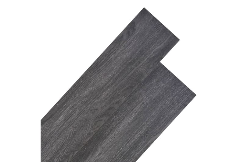 PVC gulvplanker 4,46 m² 3 mm svart - Treheller & trefliser balkong - Vinylgulv & plastgulv - Gulvplater & plastplater